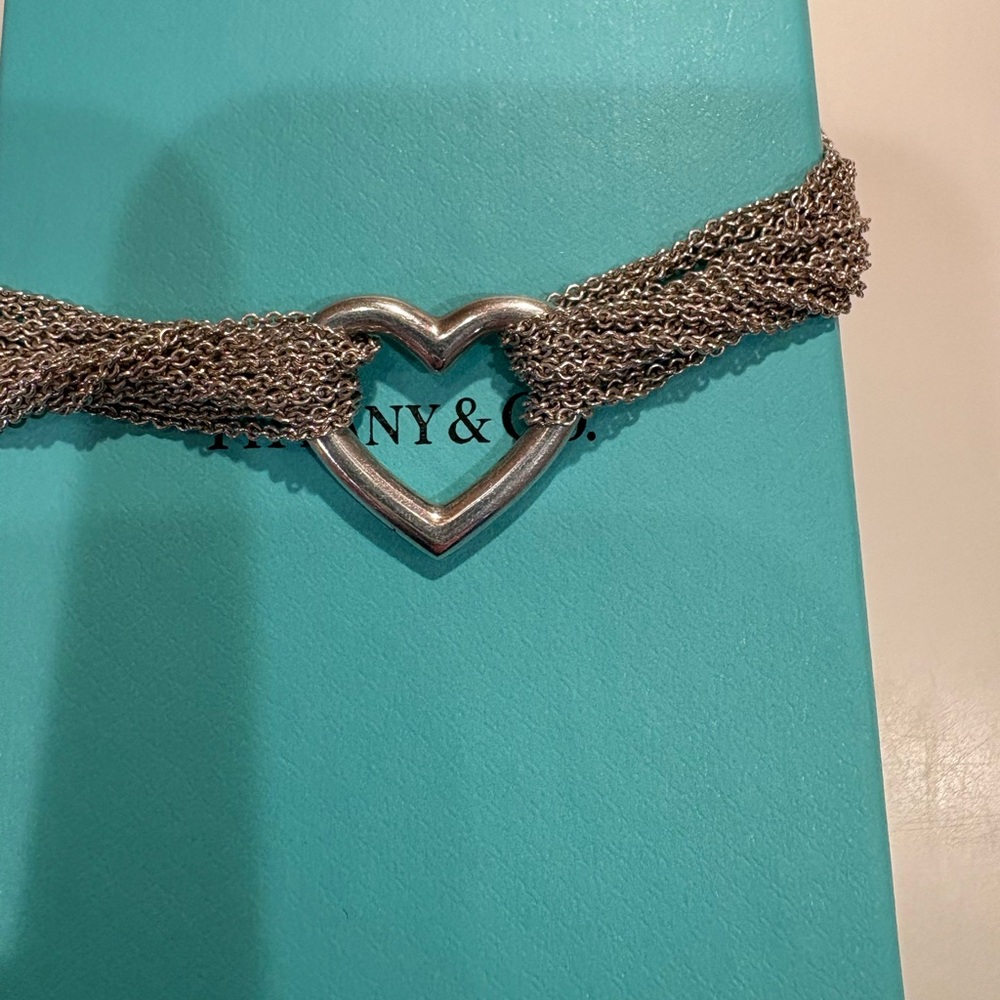 Tiffany and Co. chain heart choker necklace - Picture 5 of 7